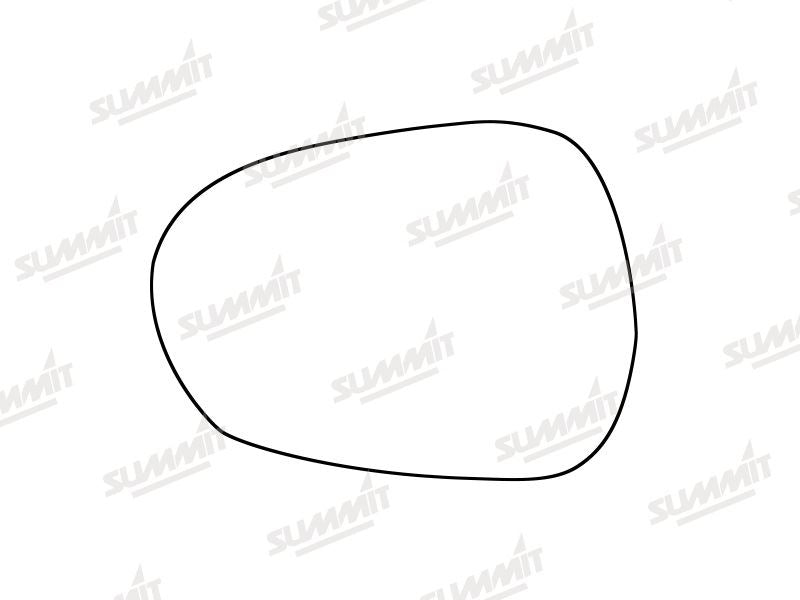 Summit Stick-On Standard Mirror Glass fits Alfa Romeo Guilia 15-20 LHS Summit - Dynamic Drive