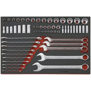 Teng Tools Socket & Combination Spanner Set AF FOAM4X4 62 Pieces Teng Tools - Dynamic Drive