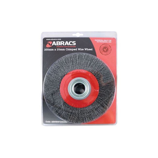 Connect Abracs Bench Grinder Brush 200mm x 25mm 1pc 32136 Tool Connection - Dynamic Drive