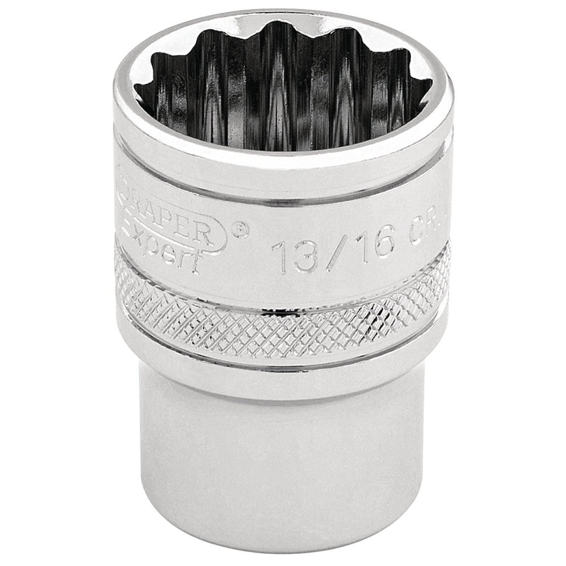 Draper HI-TORQ 12 Point Socket, 3/8" Sq. Dr., 13/16" 49482 Draper - Dynamic Drive