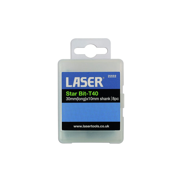 Laser Star Bits T40 8pc 2222 Laser - Dynamic Drive