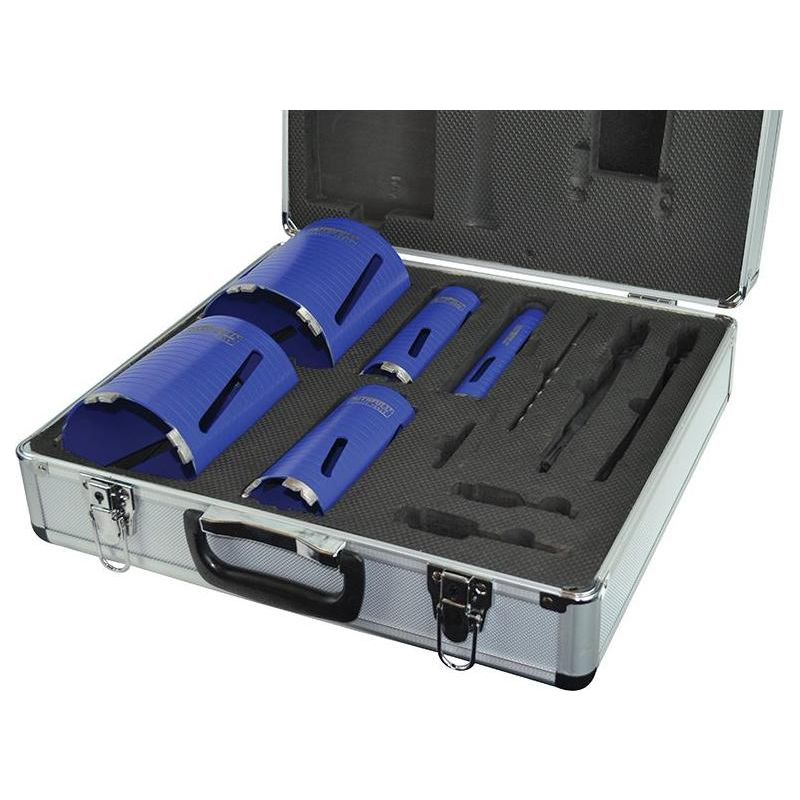 Faithfull Diamond Core Drill Kit & Case Set of 11 Faithfull - Dynamic Drive