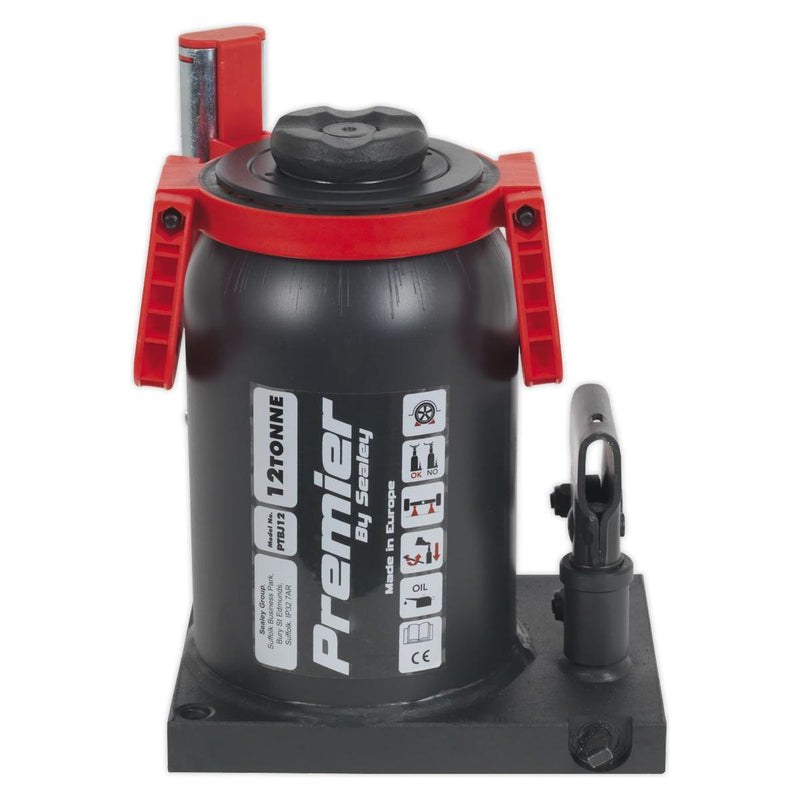 Sealey Premier Telescopic Bottle Jack 12 Tonne PTBJ12 Sealey - Dynamic Drive