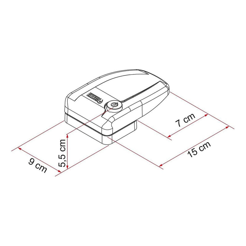 Fiamma Safe Door Frame Blk New 08022-01A Fiamma - Dynamic Drive