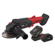 Sealey Cordless Angle Grinder Kit115mm 20V 4Ah SV20 Series 2 Batteries Sealey - Dynamic Drive