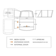 Vango Cove Air Mid III Drive Away Awning Ducato Boxer Transit Sprinter Campervan Vango - Dynamic Drive
