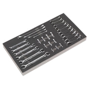 Sealey Tool Tray with Specialised Spanner Set 30pc Metric S01125 Sealey - Dynamic Drive