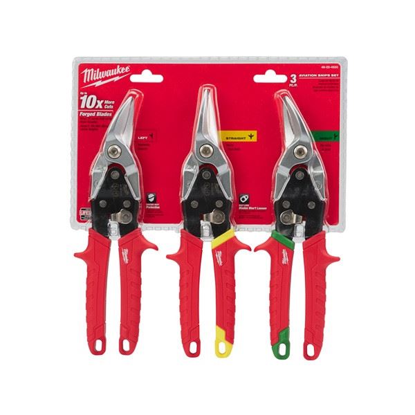 Milwaukee Metal Snips Set (3pc) Milwaukee - Dynamic Drive