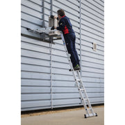 Sealey Folding Platform Ladder 4-Way Aluminium - BS EN 131 AFPL1 Sealey - Dynamic Drive