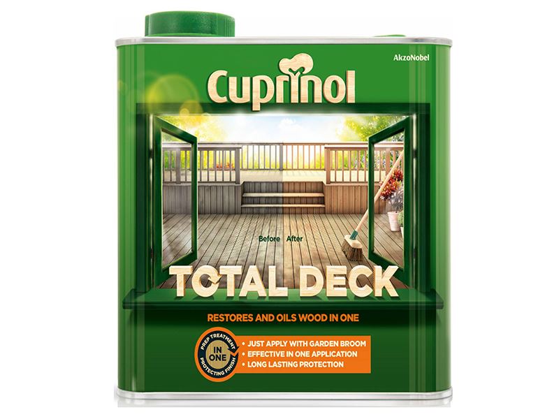 Cuprinol Total Deck Restore & Oil Wood Clear 2.5 litre Cuprinol - Dynamic Drive