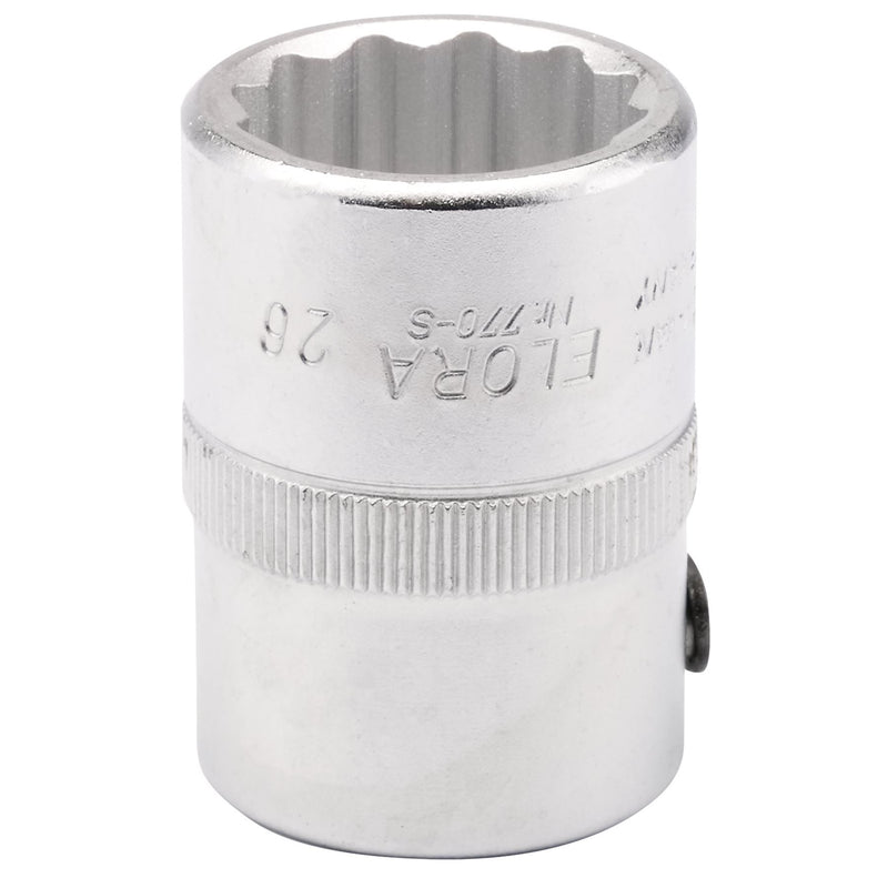 Draper Elora Bi-Hexagon Socket, 3/4" Sq. Dr., 26mm 00749 Draper - Dynamic Drive