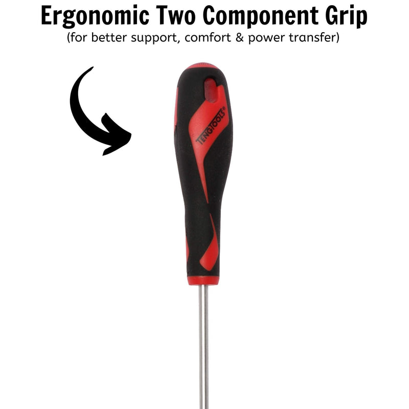 Teng Tools Flat Screwdriver 1.0 x 5.5 x 200mm M Teng Tools - Dynamic Drive