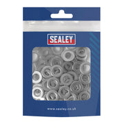 Sealey Flat Washer Stainless Steel M8, DIN 125 - Pack of 100 SSW8 Sealey - Dynamic Drive
