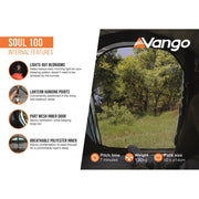Vango Soul 100 Tent 1 Person Man Waterproof Outdoor Camping Hiking Festival Vango - Dynamic Drive