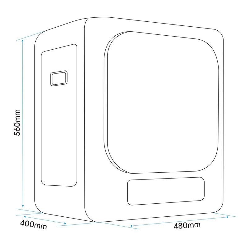 Baridi Tabletop Tumble Dryer with Digital Controls 2.5kg Capacity - Black Baridi - Dynamic Drive