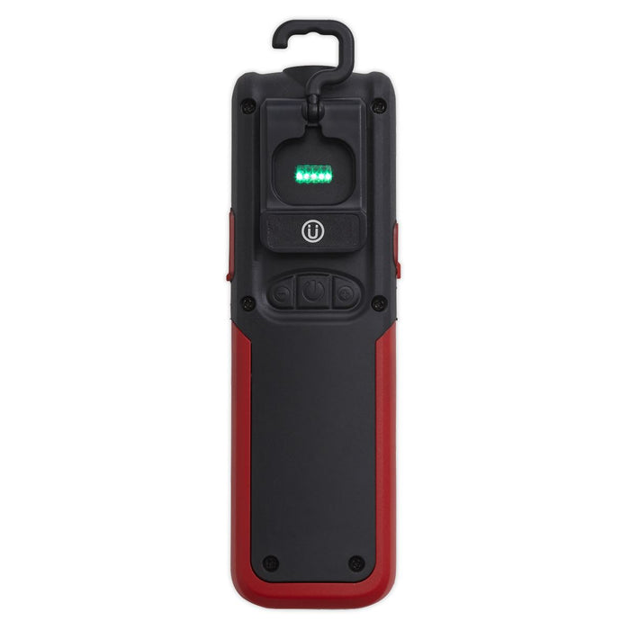 Sealey LED318 Rechargeable Inspection Lamp 5W COB + 3W LED + Power Bank Red Sealey  - Dynamic Drive