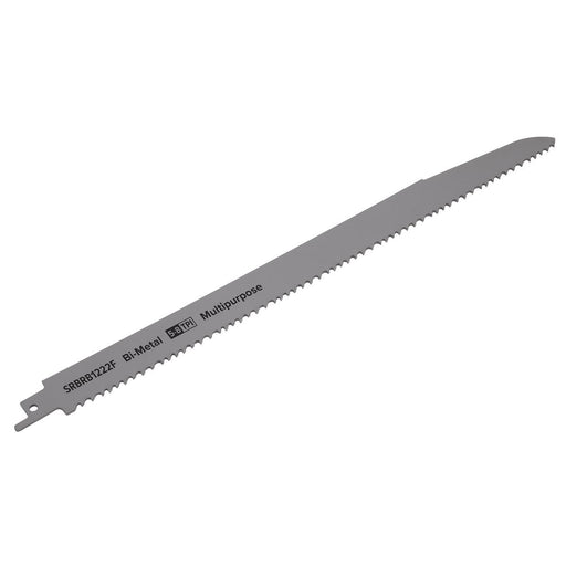 Sealey Reciprocating Saw Blade Multipurpose 300mm 5-8tpi Pack of 5 SRBRB1222F Sealey - Dynamic Drive
