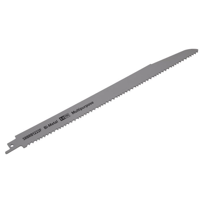 Sealey Reciprocating Saw Blade Multipurpose 300mm 5-8tpi Pack of 5 SRBRB1222F Sealey - Dynamic Drive