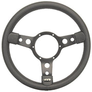 Classic 15" Traditional 3 spoke Vinyl Steering Wheel With Black Centre - Black Mountney Classic  - Dynamic Drive