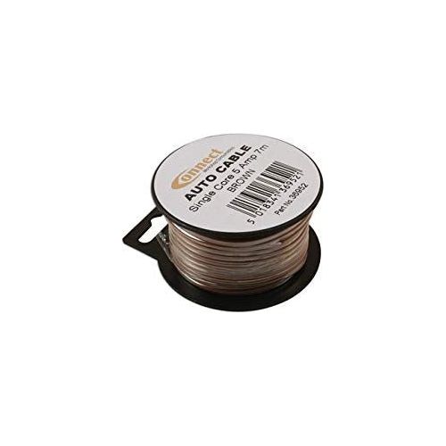 Connect Brown Single Core Auto Cable 9/0.30 7m 36952 Tool Connection - Dynamic Drive