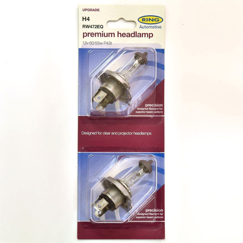 Ring Automotive RW472EQ 12V 60/55W H4 P43T Halogen Headlamp (Complex Surface) Ring  - Dynamic Drive