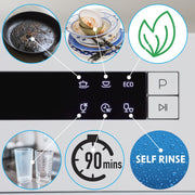 Baridi Tabletop Dishwasher 6 Place Settings 6.5L Capacity - White DH83 Baridi - Dynamic Drive