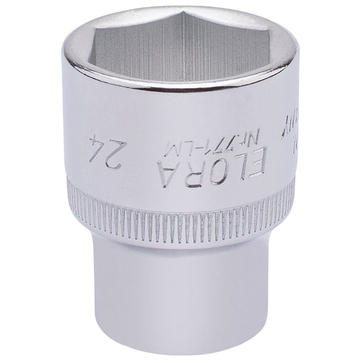 Draper Elora Hexagon Socket, 1/2" Sq. Dr., 24mm 15313 Draper - Dynamic Drive