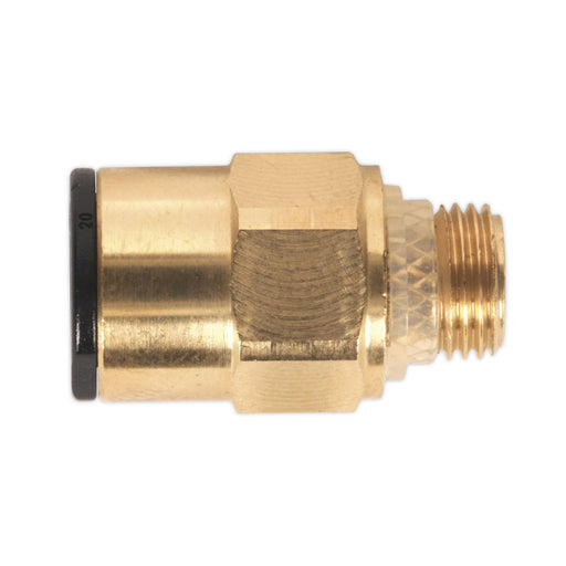 Sealey Brass SuperThread Straight Adaptor 8mm x 1/8"BSP Pack of 2 (John Guest Sp Sealey - Dynamic Drive