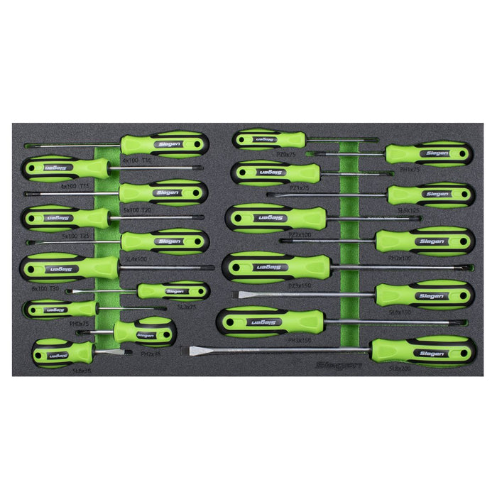 Siegen Siegen Screwdriver Set with Tool Tray 20pc S01276 Siegen - Dynamic Drive