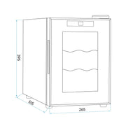 Baridi 6 Bottle Tabletop Wine Fridge & Cooler DH217 Baridi - Dynamic Drive