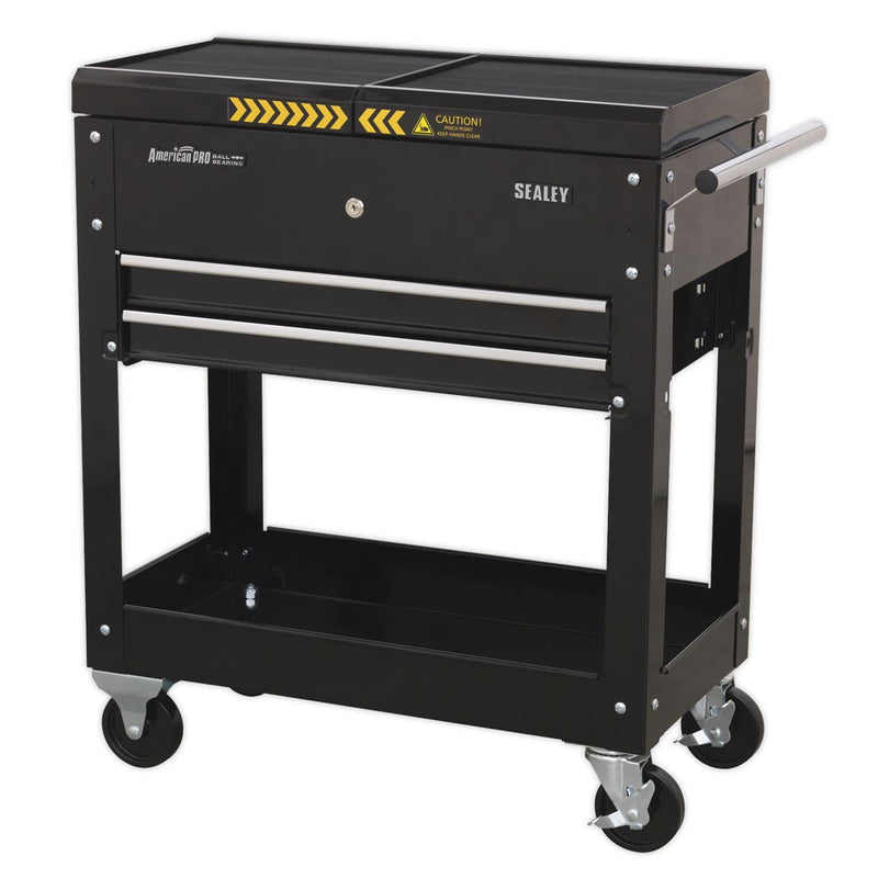 Sealey Mobile Tool & Parts Trolley Black AP705MB Sealey - Dynamic Drive