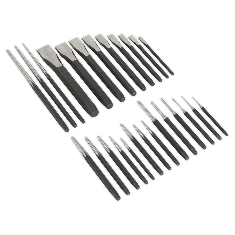 Sealey Punch & Chisel Set 26pc AK9298 Sealey - Dynamic Drive