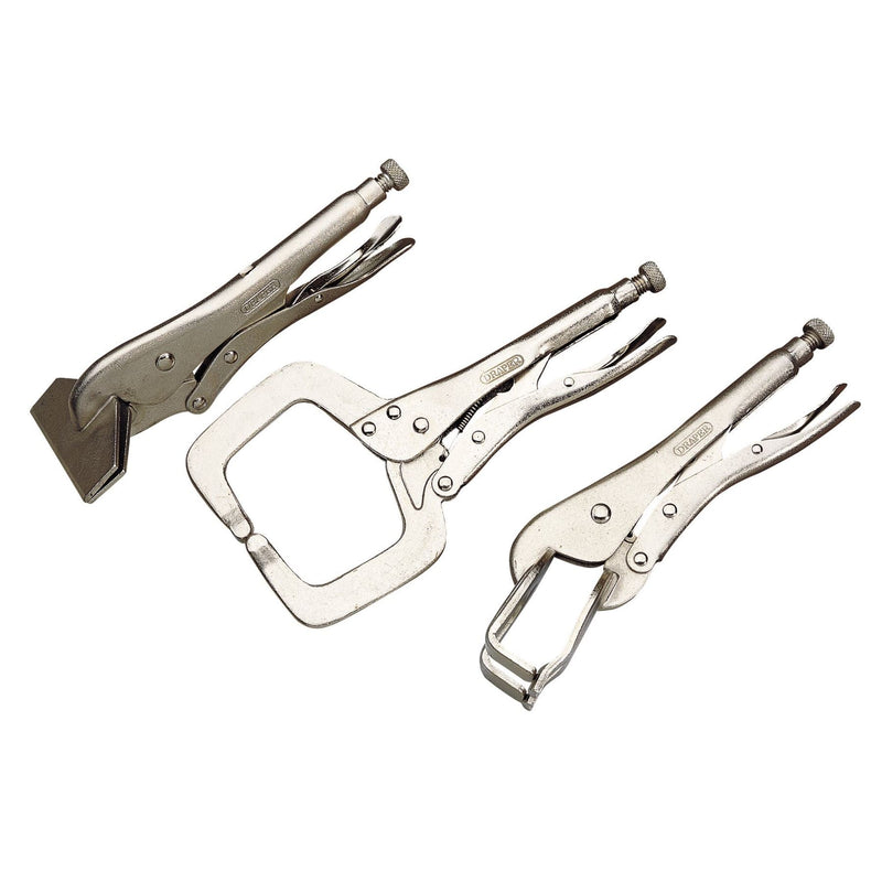 Draper Self Grip Clamp Kit (3 Piece) 33836 Draper - Dynamic Drive