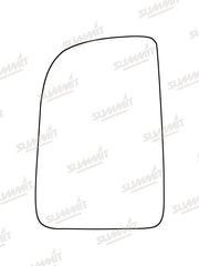 Summit Heated Base Plate With Commercial Mirror Glass fits Mercedes Sprinter 18 on LHS (Suitable for short arm mirrors) Summit - Dynamic Drive