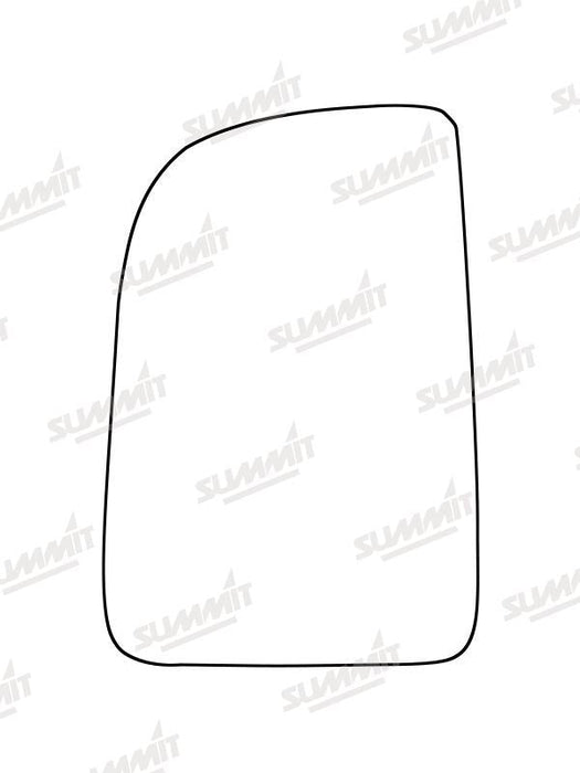 Summit Heated Base Plate With Commercial Mirror Glass fits Mercedes Sprinter 18 on LHS (Suitable for short arm mirrors) Summit - Dynamic Drive