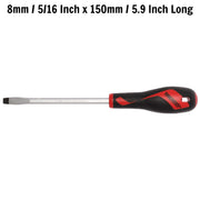 Teng Tools Flat Screwdriver 1.2 x 8.0 x 150mm XL Hex Shaft Teng Tools - Dynamic Drive