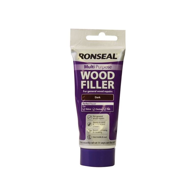 Ronseal Multipurpose Wood Filler Tube Dark 100g Ronseal - Dynamic Drive