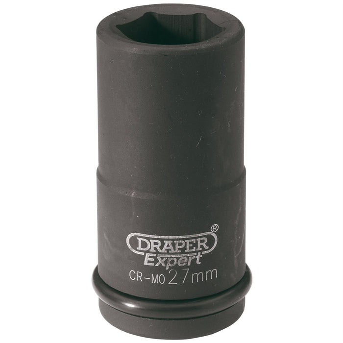 Draper HI-TORQ 6 Point Deep Impact Socket, 3/4" Sq. Dr., 27mm 71908 Draper - Dynamic Drive