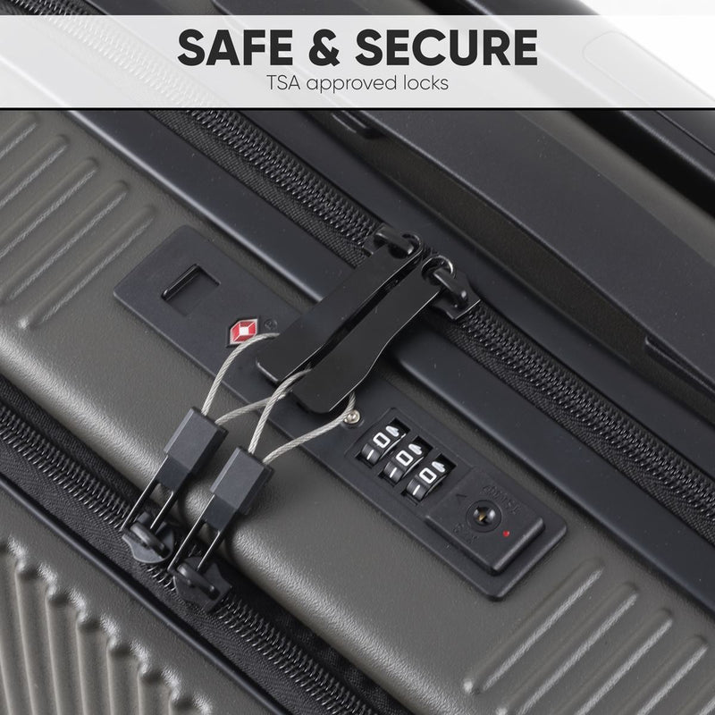 Dellonda Cabin Size Luggage with Laptop Compartments & Dual TSA Lock 20" Dellonda - Dynamic Drive