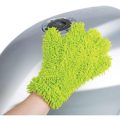 Protect Your Car's Paint with Oxford Microfibre Noodle Wash Glove (Green) Oxford - Dynamic Drive