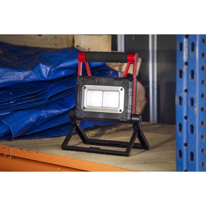 Sealey Rechargeable Solar Powered Portable Floodlight 15W COB LED LEDFL15WS Sealey - Dynamic Drive