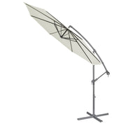 Dellonda Banana Parasol with Cover 3m - Cream DG265 Dellonda - Dynamic Drive