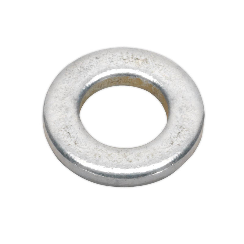 Sealey Flat Washer DIN 125 M6 x 12mm Form A Zinc Pack of 100 FWA612 Sealey - Dynamic Drive