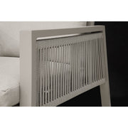 Dellonda Set of 6 Fusion Garden/Patio Dining Chairs with Armrests - Light Grey Dellonda  - Dynamic Drive
