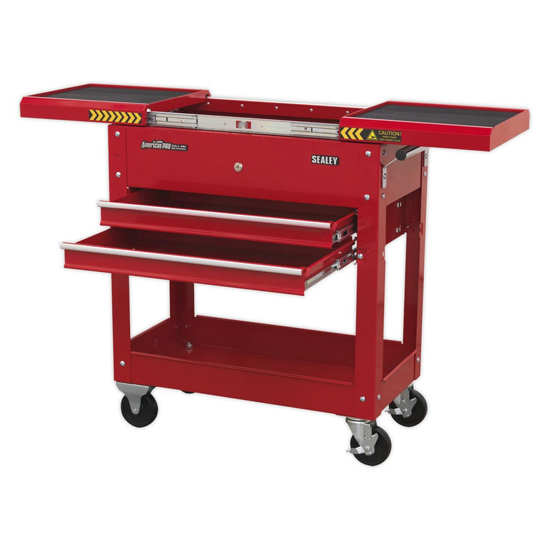 Sealey Mobile Tool & Parts Trolley Red AP705M Sealey - Dynamic Drive