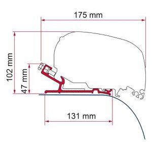 Fiamma F80/F65 Adapter Kit Autocruise 98655-420 Fiamma - Dynamic Drive