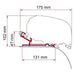 Fiamma F80/F65 Adapter Kit Autocruise 98655-420 Fiamma - Dynamic Drive