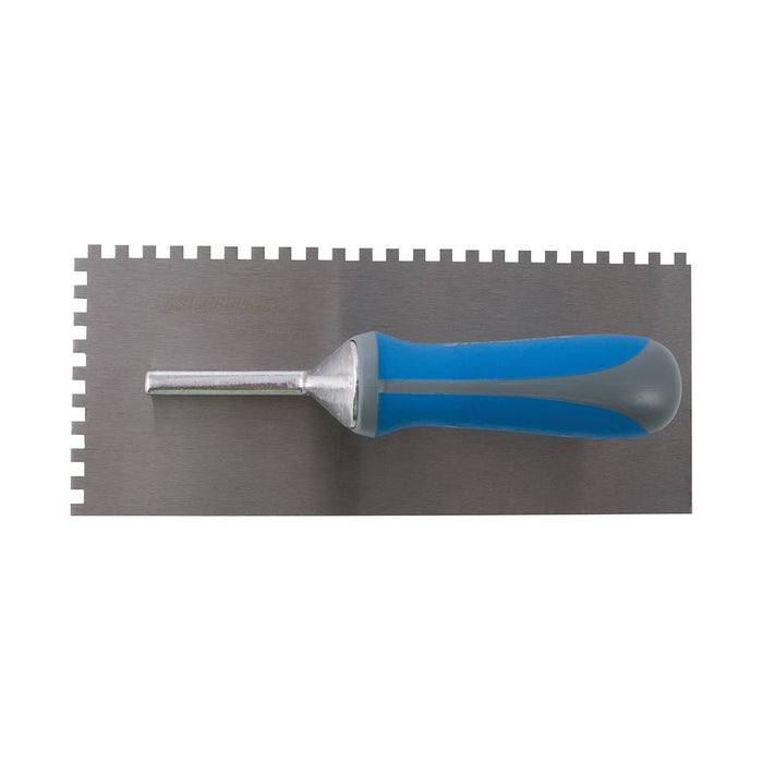 Silverline Adhesive Trowel Soft-Grip 280 x 120mm - 6mm Teeth Silverline - Dynamic Drive