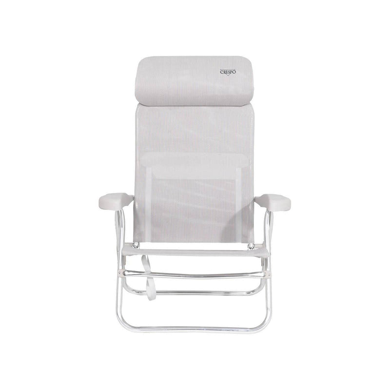 Crespo Beach Chair AL/205 Compact Light Grey Crespo - Dynamic Drive