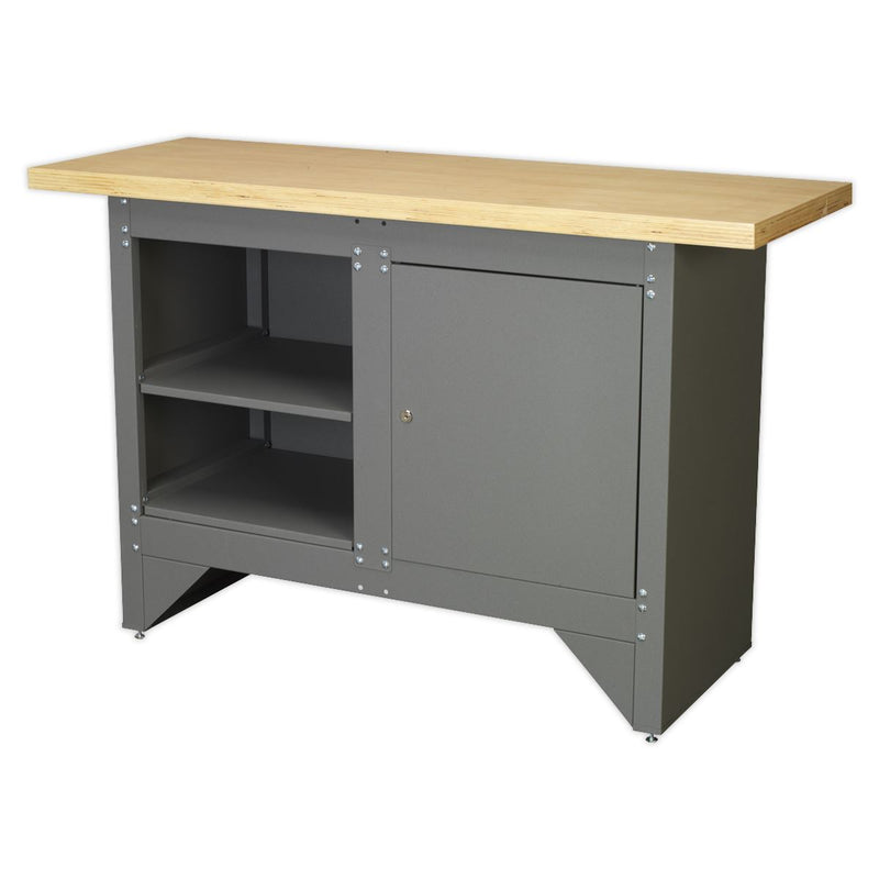 Sealey Workbench with Cupboard Heavy-Duty AP2010 Sealey - Dynamic Drive